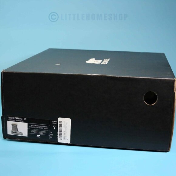 NWT Sorel Winter Carnival Waterproof Boot in Quarry, Black, Size 7 - Picture 2 of 8